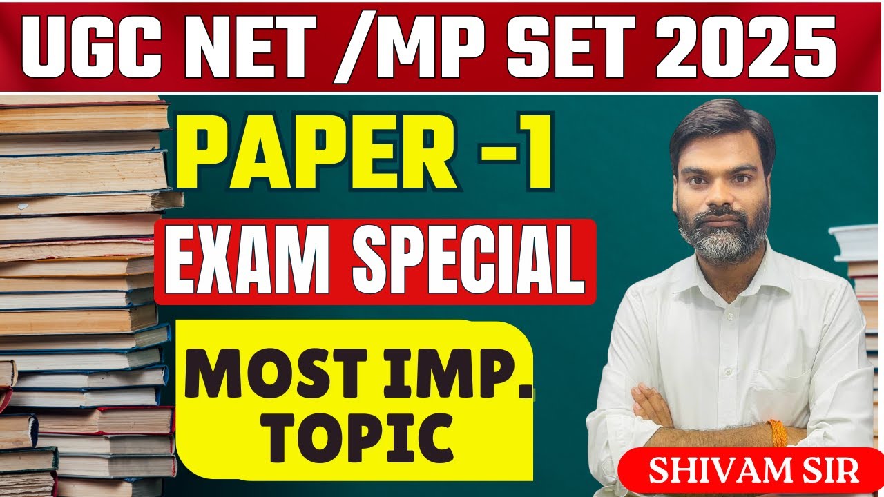 Paper 1 Most Important   | UGC NET Paper 1 BY SHIVAM SIR | education lok 