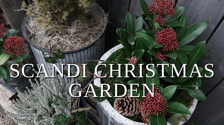 DECORATING my COURTYARD for CHRISTMAS I Slow Living in SWEDEN