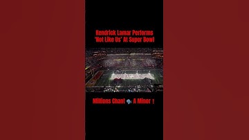 Thumbnail of Kendrick Lamar Performs ‘Not Like Us’ At Super Bowl! Millions Chant 🗣️ A Minor❗️ #hiphop #rap #nfl