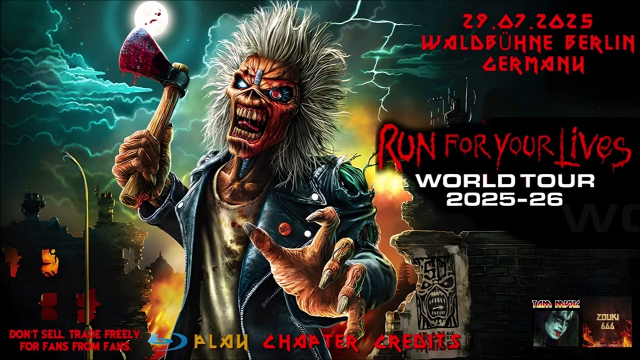 Iron Maiden 2025 fan made culled Blu Ray Impressions