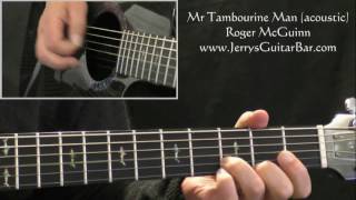How To Play Roger McGuinn (Byrds) Mr Tambourine Man (intro riff only) chords