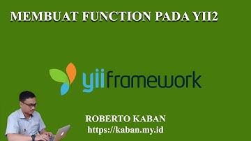 Membuat Function pada YII2