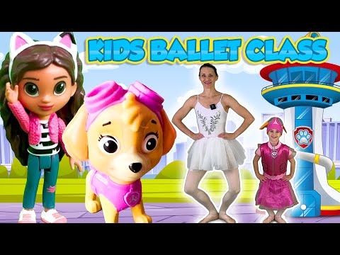 Ballet For Kids | PAW PATROL Ballet Class (Ages 3-8) + Gabby's Dollhouse Magic