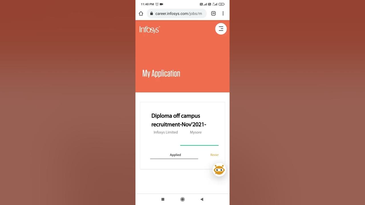 How to check infosys application status infosysapplicationcheck YouTube