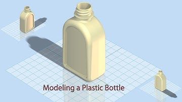 Modeling a Plastic Bottle (Autodesk Inventor 2012) HD