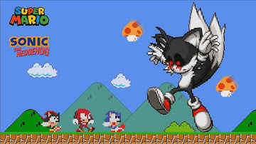 GIANT Tails Exe vs Sonic Shadow and Knuckles Escape (Cartoon Animation)