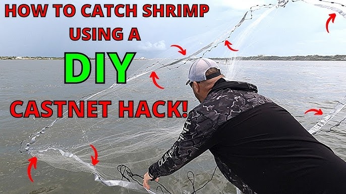 THROWING BIG CAST NETS FOR BIG SHRIMP - Daytona Beach Shrimping At Its  Finest With Jettie Rocks! 