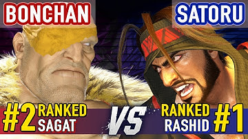 SF6 ▰ BONCHAN (#2 Ranked Sagat) vs SATORU (#1 Ranked Rashid) ▰ Street Fighter 6 High Level Gameplay