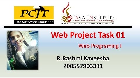 Java Institute || eshop project task o1