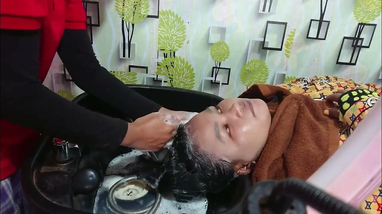 How to hair washing brush for dandruff, wash hair tutorial YouTube