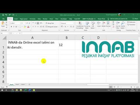 Video: Excel-də Nömrəni Mətnə necə çevirmək Olar
