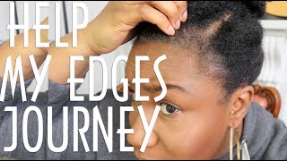 GROW MY EDGES WITH ME | edge control Journey | Natural 4c Hair
