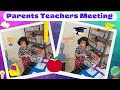 Parents teachers meeting  discoveri oaks public school champapet  saanvi wonders  back to school