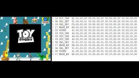 Toy Story Super Game Boy Programming Simulation Viewing SNES SOU_TRN PCT_TRN WRAM Transfers