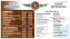 Sample Coffee Menu NOW