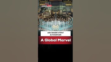 AI Fountain in Abu Dhabi | Al Maryah Island Waterfront | UAE’s Smart City Innovation 2025