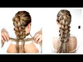 How To 3 Strand Pull Through Braid Ponytail Step by Step For Beginners by Another Braid #shorts