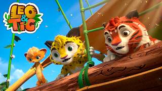 Leo and Tig  🦁  31-35 episodes  🦁  Funny Animated Cartoon for Kids