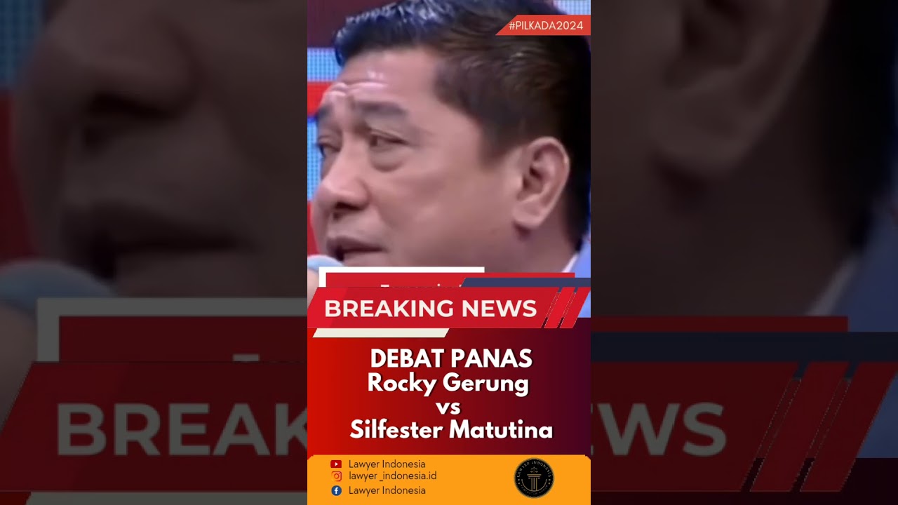 VIRAL DEBAT PANAS ROCKY GERUNG VS SILFESTER MATUTINA #rockygerung #pilkada #viralshorts #viralvideo