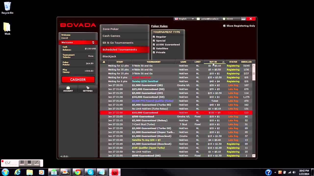 NJ Poker Site Bovada Poker Review YouTube