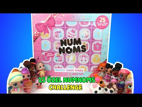 Num Noms 25 Sürpriz Dev Özel Seri Kutu LOL Bebekler ile Challenge. Kim Hile Yaptı? Bidünya Oyuncak