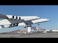 Watch stratolaunchs massive roc carrier aircraft take off  land