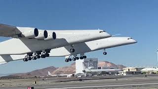Watch Stratolaunch's massive Roc carrier aircraft take off \& land