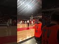 日本代表の試合でノールックスリーかまそうとするメンタルを持つ富永啓生　そしてなぜかコートサイドで見ることになった笑 #富永啓生