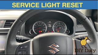 Suzuki service light procedure - YouTube