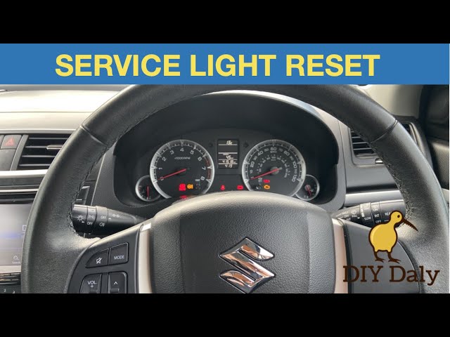 Suzuki swift service light reset procedure - YouTube