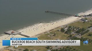 Buckroe Beach south swimming advisory