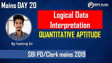 MAINS day 20 | LOGICAL D.I. | SBI PO MAINS 2019 | Quant | By Yashraj Sir