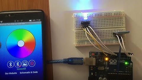 ARDUINO RGB LED BLUETOOTH CONTROL USING ANDROID