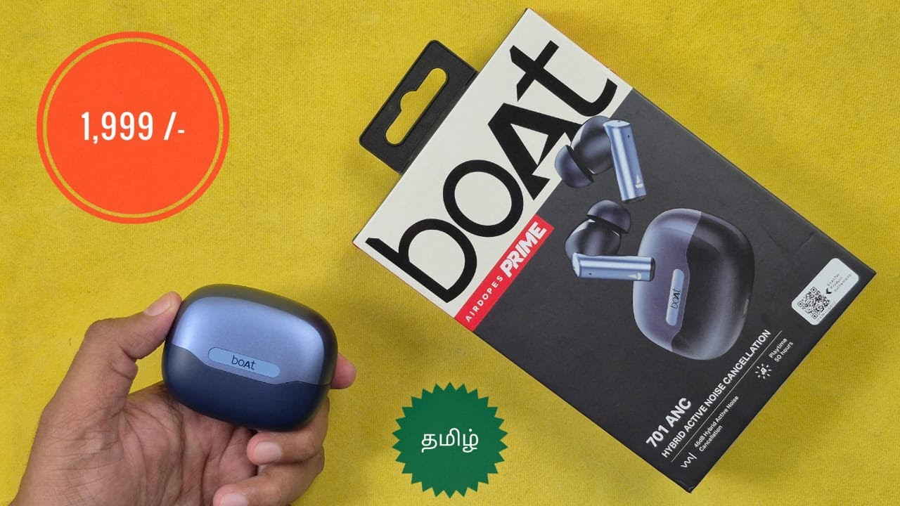 Boat Airdopes Prime 701 ANC Unboxing And Review in TAMIL