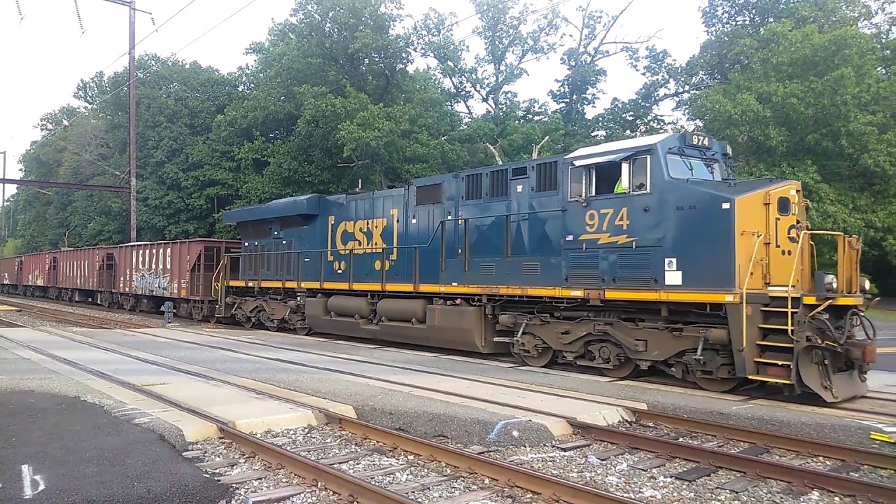 Csxt Conductor Exciting action at Woodbourne crossing with CSX conductor protecting ...