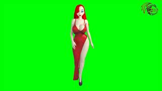 chroma key green manga 2021 Redhead girl