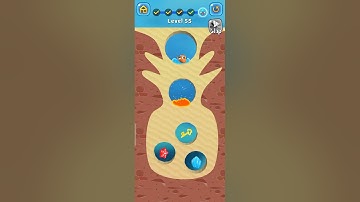 save the fish level 55 mobile game/ fishdom, (android iOS)