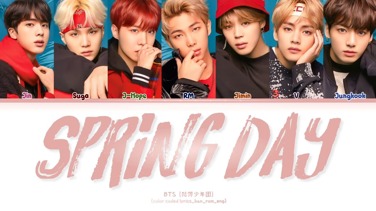BTS (防弾少年団) - 'Spring Day (Japanese ver.)' (color coded