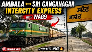 14525 Ambala Cantt Shri Ganganagar Intercity Express Arrived Today With Wag9