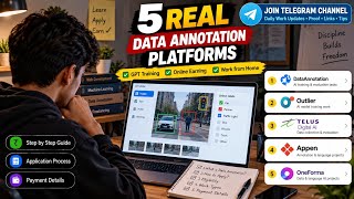 5 Real Data Annotation Jobs in 2026 | AI Work From Home & Online Earning 💻