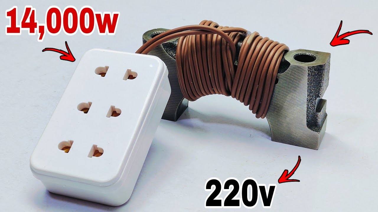 How to make 220v 14,000w free energy generator use super magnets