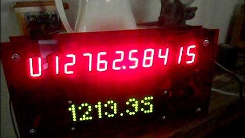 Arduino NTP Network clock /w 7-Segment and LED Matrix displays (Update2)