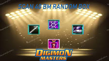 Digimon Masters Scan Em 40 Bm Random Box