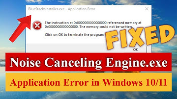 Noise Canceling Engine.exe | Application Error in Windows 10/11 [Fixed] #asus