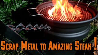 Building a Fire Pit/Braai/Grill from scrap metal and basic metalwork tools.