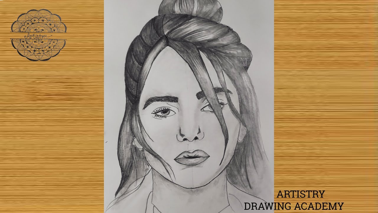 How to Draw Billie Eilish  easy Step by Step tutorial for beginners   Smail Jr