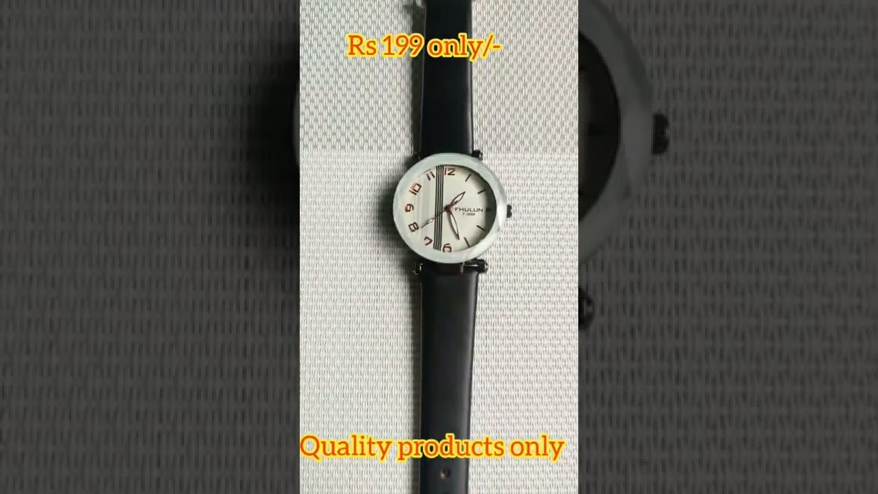 Women's beautiful analog watch black color 
