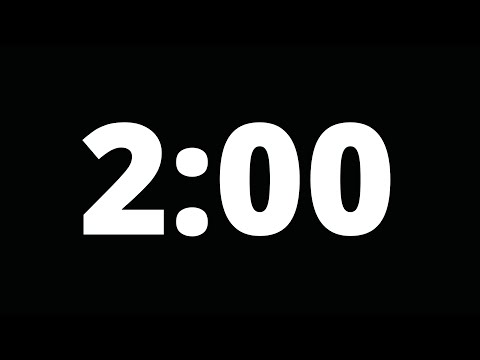 2 Minute Timer | Countdown | Minimal | No Sound | Beeps at end