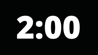 2 Minute Timer | Countdown | Minimal | No Sound | Beeps at end