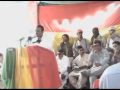 Chairman bso mohyuddin baloch addressing the jalsa kalat